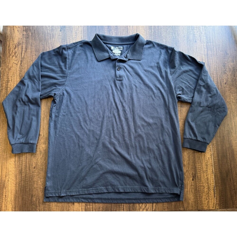 LAPG Operator Tactical LS Polo Shirt Men’s XL Navy LA Police Gear Poly Cotton LS